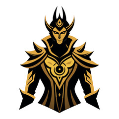 vector illustration of lord buddha in thai style