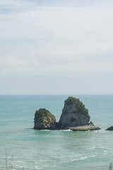 ニュージーランド　ウェスト・コースト地方にあるナイン・マイル・ルックアウトからの風景