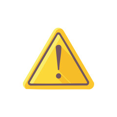 Hazard sign Vector illustration with clean lines and bold shapes.