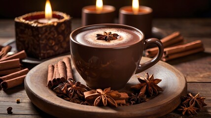 "Festive Cocoa with Marshmallows"