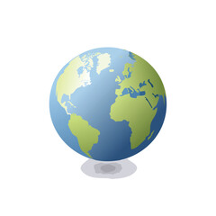 Fototapeta premium Globe icon Isometric vector illustration with clean 3D perspective.