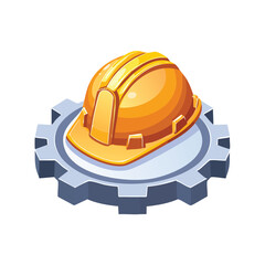 Fototapeta premium Wear safety gear icon Isometric vector illustration with clean 3D perspective.