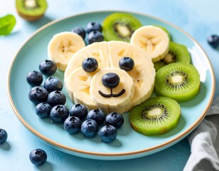 Adorable Banana Bear Fruit Platter for Kids