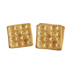 Square Sweet cookies with dot for decoration on Transparent background