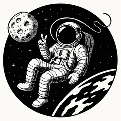 Fototapeta premium alien and ufo