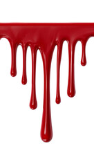 Crimson flow isolated element on an isolated transparent background, offering a bold visual accent