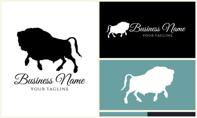 Bison Logo Design Variations. (7)
