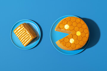 cake background. the image was generated by ai