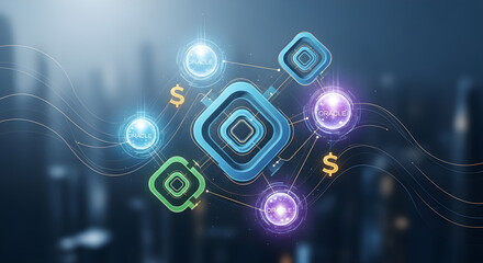 Illustrative icons depicting artificial intelligence analyzing regulatory documents, data, and automated processes for compliance and insights.