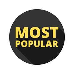 Most popular icon isolated on transparent background