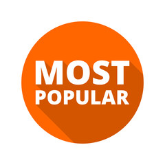 Most popular icon isolated on transparent background