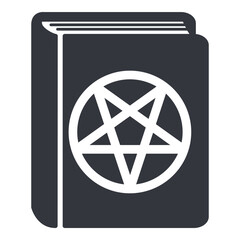 Vector Single Basic Icon - Black Magic Book