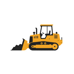bulldozer, construction, equipment, machine, vehicle, tractor, crawler, loader, earthmover, excavator, digger, shovel, bucket, blade, track, engine, motor, power, diesel, fuel, site, work, job, projec