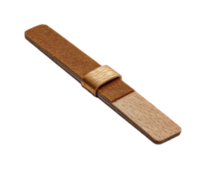 Crafting a wooden sanding block workshop diy tool isolated on transparent background, png