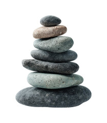 Balancing rocks stack tranquil space minimalist isolated on transparent background, png