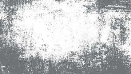 Abstract irregular grunge texture vector illustration for background. Black and white distressed grunge background vector with texture overlay