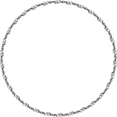 Naklejka premium Black round vintage frame on transparent background. PNG, 300 DPI