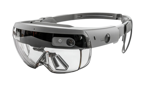 Innovative augmented reality glasses tech event product showcase isolated on transparent background, png