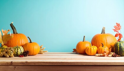 Harvest festival display autumn decor table setting indoor environment close-up view seasonal celebration