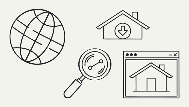 Web development set of web icons in line style. Developer icons for web and mobile app. Code, api, programmer coding, app, flow, node connect, web coder, bug fix and more. Vector illustratio