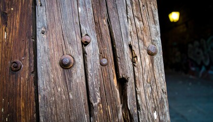 Obraz premium Aged wooden door