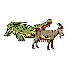 crocodile vector illustration
