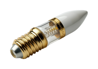 Light bulb design showcase workshop product isolated on transparent background, png