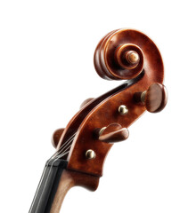 Violin head artistry showcase environment artistic view isolated on transparent background, png