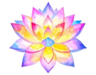 lotus flower on white background