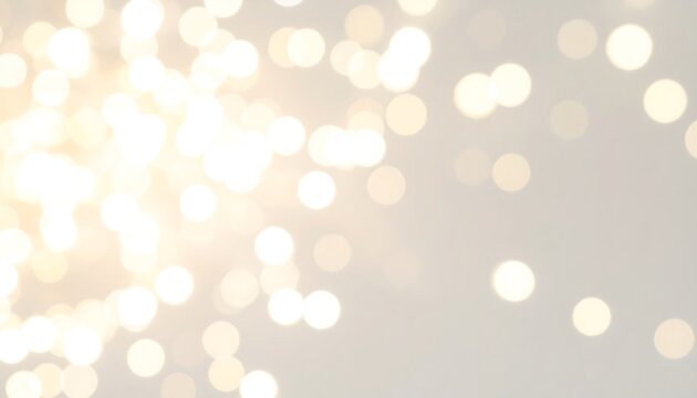 A soft, dreamy image displays a multitude of diffused light sources, creating a beautiful, luminous, and gentle bokeh effect against a neutral backdrop.