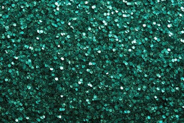 Obraz premium Shimmering Turquoise Glitter Texture Shiny Decorative Surface Full Glamourous