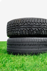 Obraz premium Car tire, tread, auto tyre