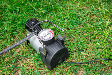 car mini compressor on a white background