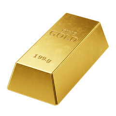 gold bars on white background