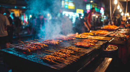 bangkok street food night market 