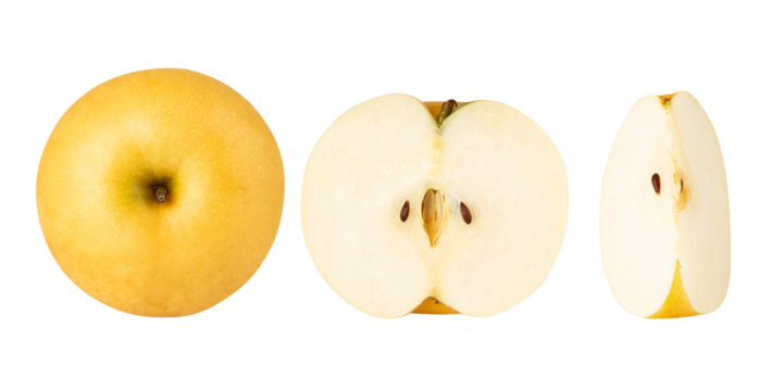 Asian Pear cutout, full depth of field.