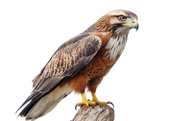 Fototapeta premium Eagle landing with talons extended isolated on transparent background