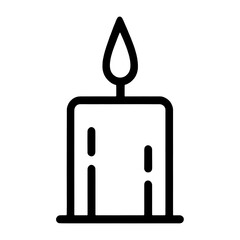 vector burning candle