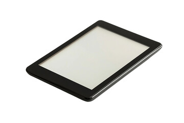 Portable E-reader isolated on transparent background
