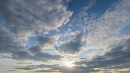 Dramatic Sky with Clouds at Sunset, showcasing breathtaking beauty and vivid colors