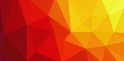 Overlapping red and yellow polygons, dynamic energy, yellow, vibrant colors, pattern