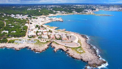 Santa Caterina - Apulia, Italy - Aerial view of the Mediterranean country