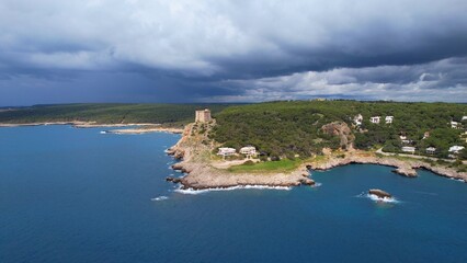 Santa Caterina - Apulia, Italy - Aerial view Torre dell'Alto