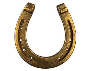 golden lucky horseshoe casino charm PNG