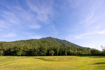 Obraz premium 日本の島根県の三瓶山のとても美しい風景