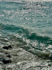 Jeju Sea Waves – Sparkling Water and Coastal Beauty