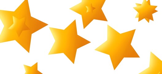 yellow star on white background