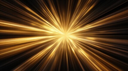 Bright golden starburst explosion of light with a dark background.
