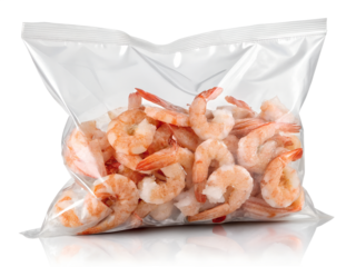 Bag of Frozen Cooked Shrimp