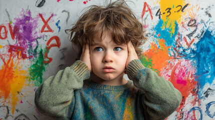 Disruptive, Impulse-Control, and Conduct. Disorders Depicting Emotional Turmoil and Behavioral Challenges. Global Developmental Delay, Intellectual Developmental Disorder - Children Mental Health